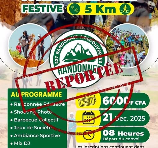 Information importante – Report de la randonnée